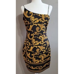 GUESS Bodycon Asymmetrical Shoulder Mini Dress